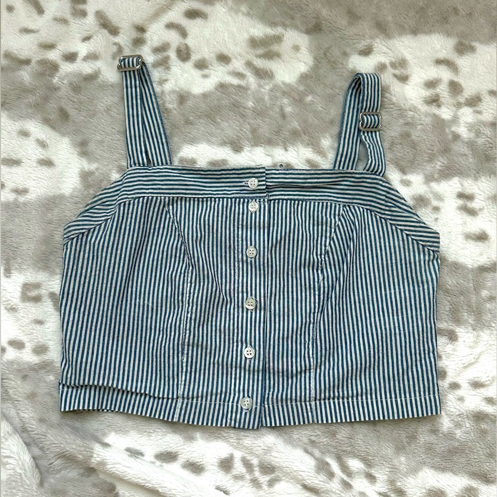 Brandy Melville Striped Cropped Tanktop